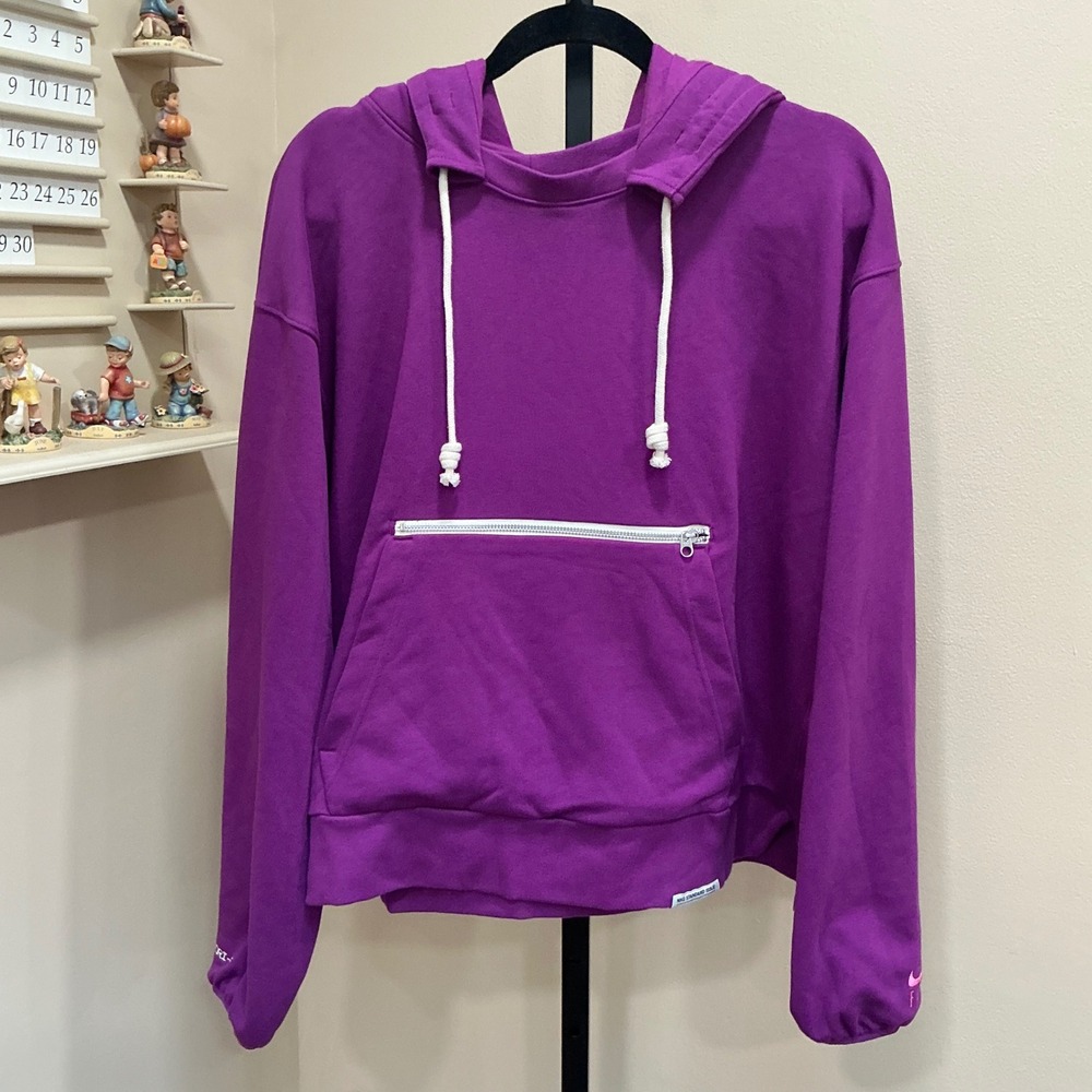 Nike Hoodie Standard Issue 1X Purple Dri-FIT Fly Pullover DX6381-503